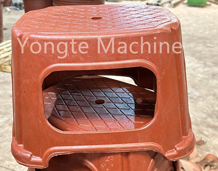 Plastic chair produced from recycled plastic film