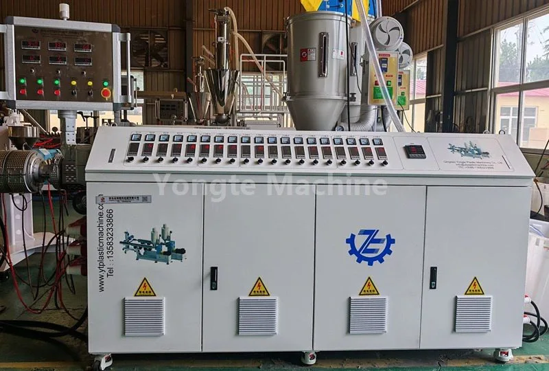 control of WPC door frame machine